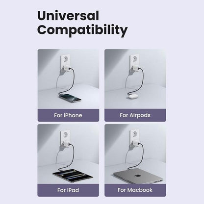 UGREEN X516 Network Charger, 30W, 3A, 1 x USB-A - 1 x USB-C, Blue