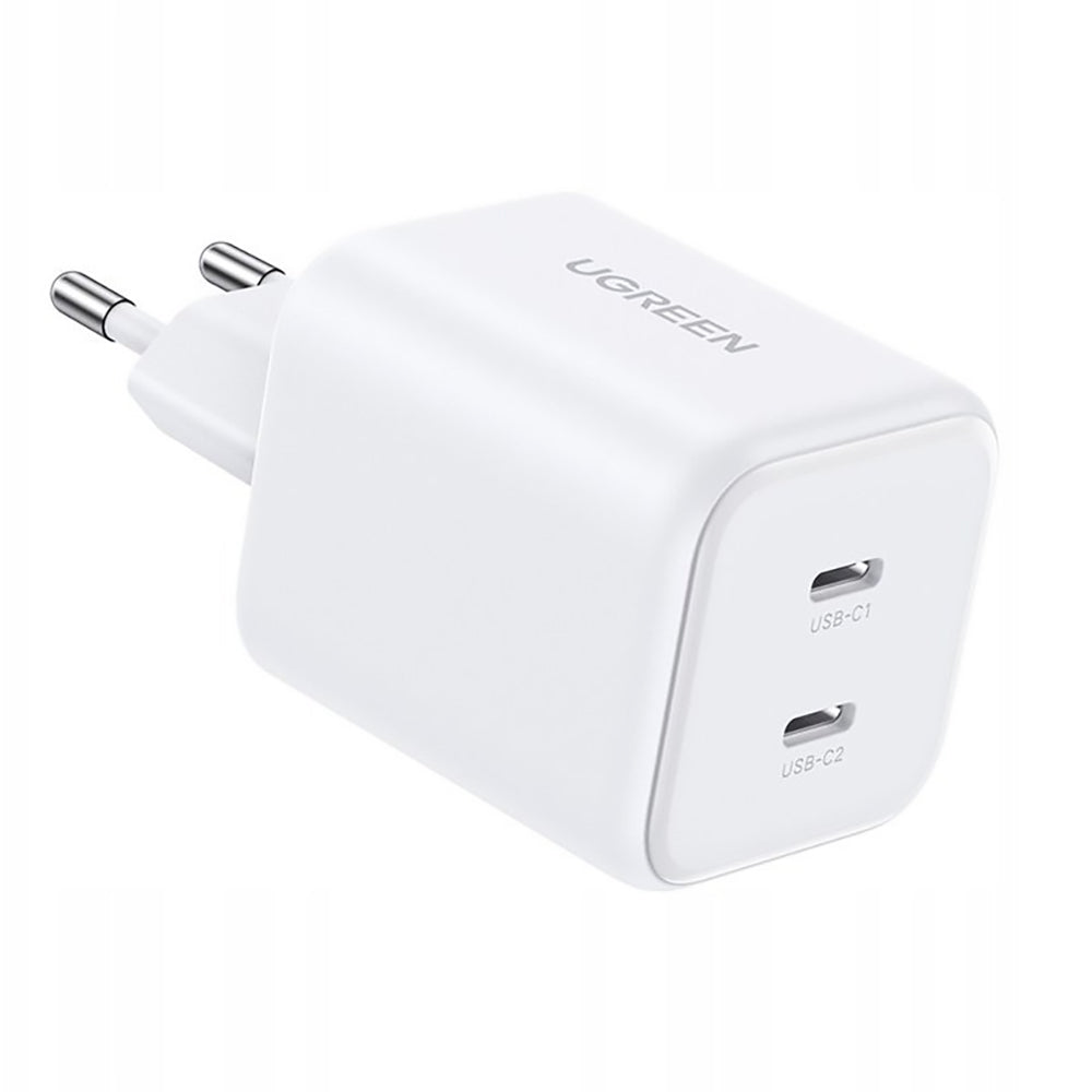 Chargeur secteur UGREEN X526 (65154), 45W, 3A, 2 x USB-C, Blanc
