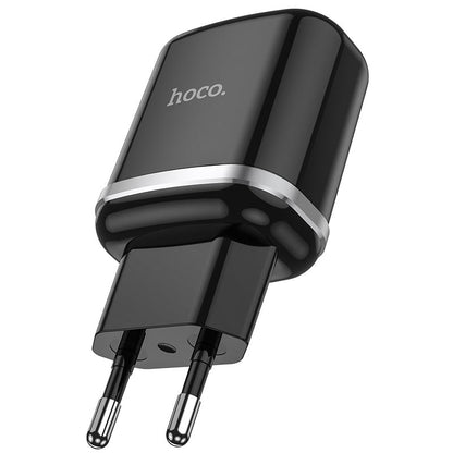 Chargeur Secteur HOCO N3, 18W, 3A, 1 x USB-A, Noir