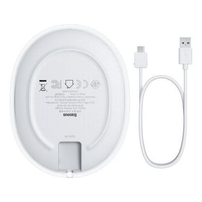 Baseus Jelly Wireless Netzladegerät, 15W, 1.67A, Weiß WXGD-02
