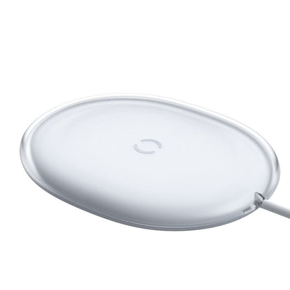 Baseus Jelly Wireless Netzladegerät, 15W, 1.67A, Weiß WXGD-02