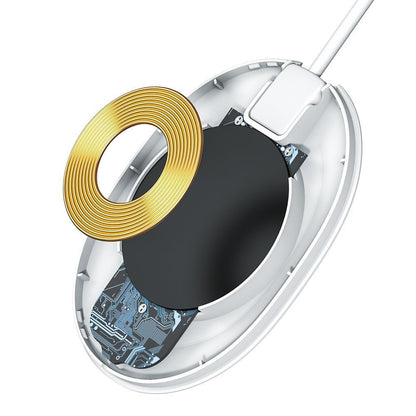 Baseus Jelly Wireless Netzladegerät, 15W, 1.67A, Weiß WXGD-02