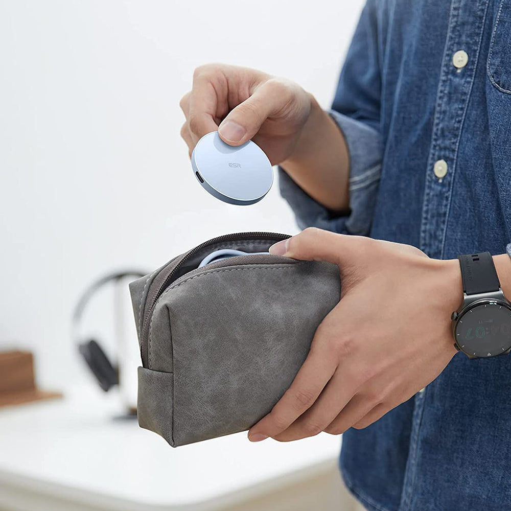 Chargeur Réseau Sans Fil ESR HaloLock, 15W, 1.67A, Bleu