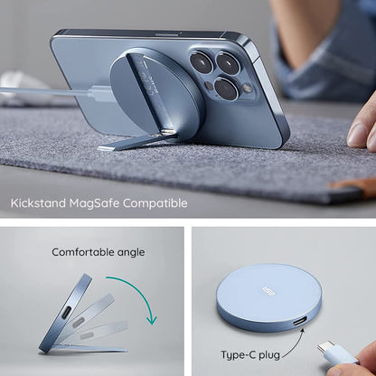 Chargeur Réseau Sans Fil ESR HaloLock, 15W, 1.67A, Bleu