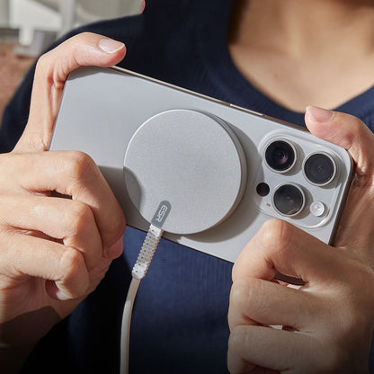 Chargeur Réseau Sans Fil ESR HaloLock, 15W, 1.67A, Argenté