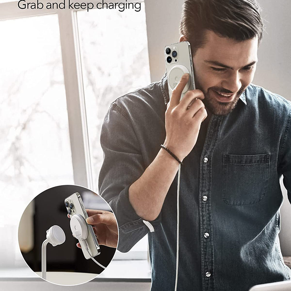 Wireless-Netzladegerät ESR HaloLock Shift, 15W, 1.67A, Weiß