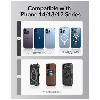 Wireless-Netzladegerät ESR HaloLock Shift, 15W, 1.67A, Weiß