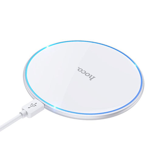 Chargeur Réseau Sans Fil HOCO CW6 Pro, 15W, 1.67A, Blanc