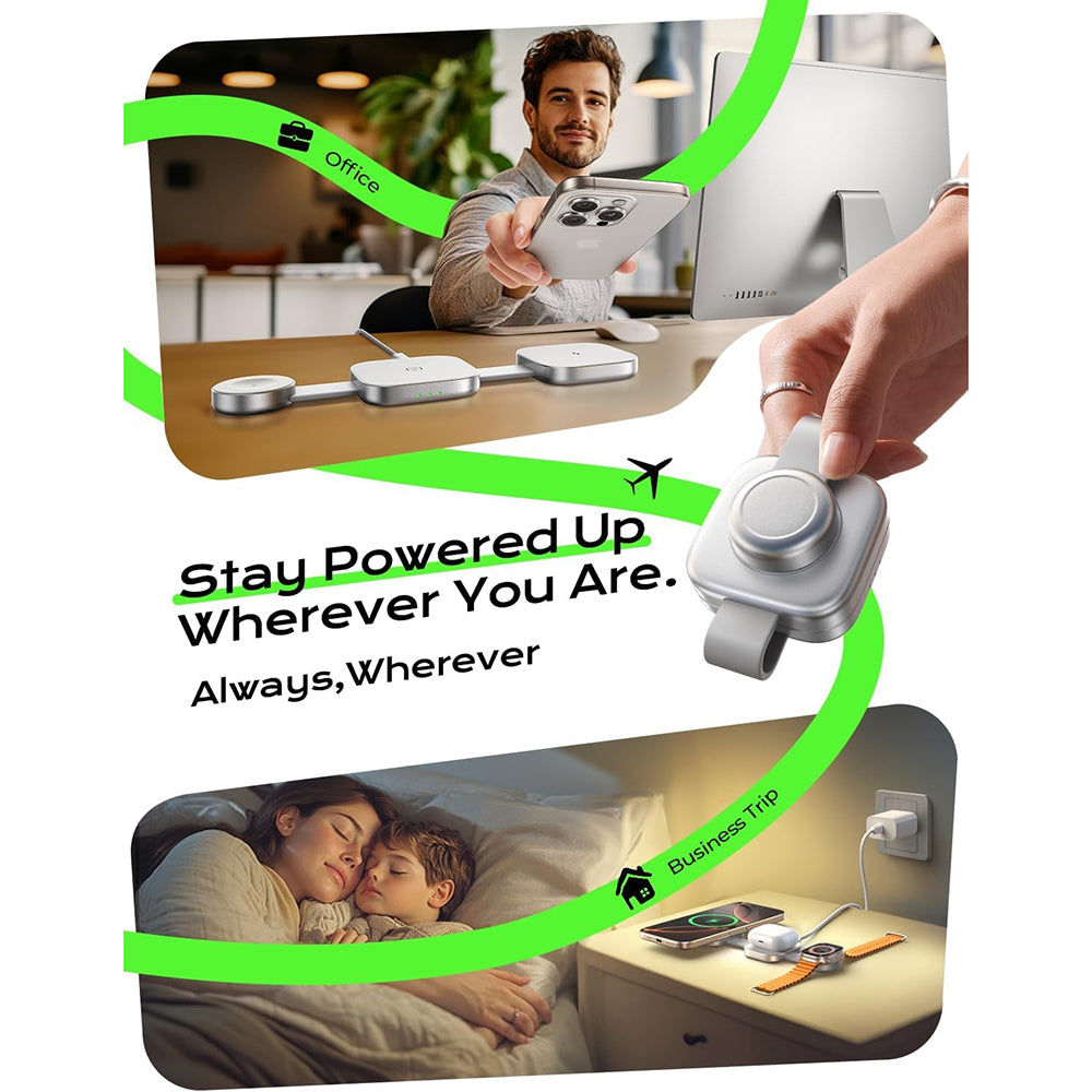 Drahtloses Netzladegerät Lisen 3in1, 15W, 1.67A, Grau YL0424040001