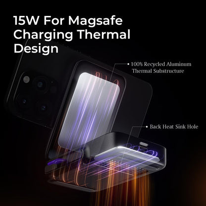 Chargeur Réseau Sans Fil Lisen W106 3en1, 15W, 1.67A, Gris YL0424120009