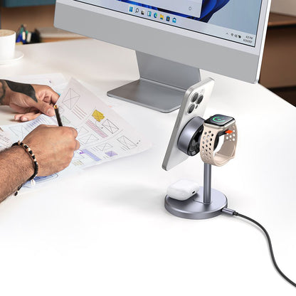 Wireless-Netzteil McDodo CH-2460 Swan 3in1, 22,5W, 1,67A, Grau