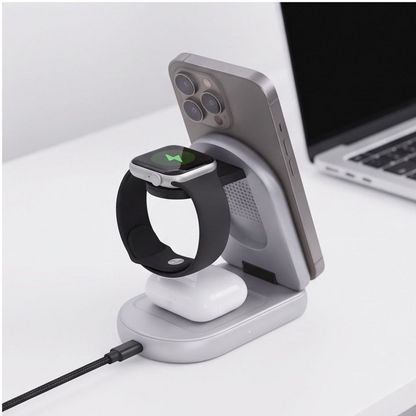 Wireless-Netzteil Tech-Protect A53 3in1, 25W, Grau
