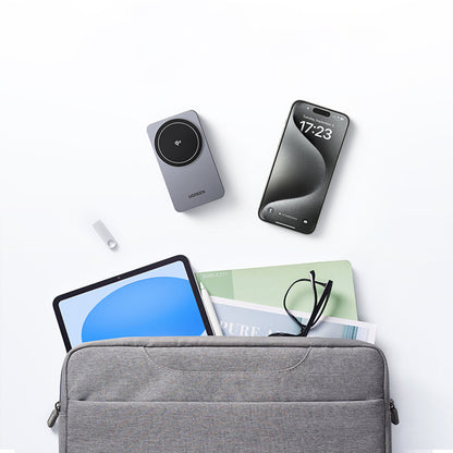 UGREEN W706 2in1 Wireless Netzladegerät, 20W, 1.67A, Schwarz