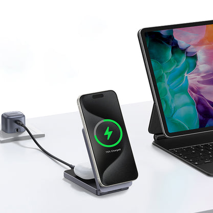 UGREEN W706 2in1 Wireless Netzladegerät, 20W, 1.67A, Schwarz