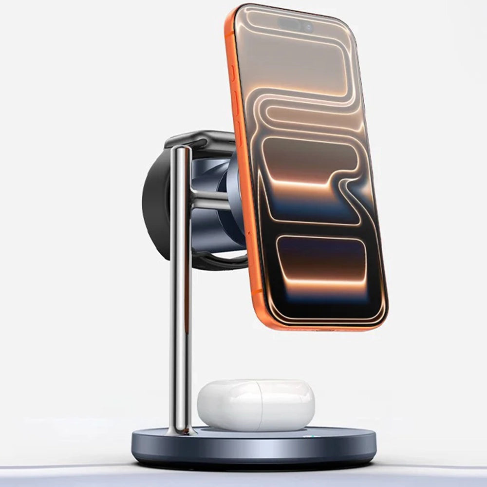 Drahtloses Netzladegerät Yesido DS40 3in1, 25W, 1.67A, Schwarz