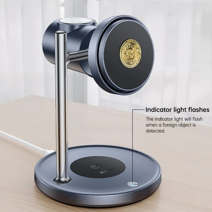 Drahtloses Netzladegerät Yesido DS40 3in1, 25W, 1.67A, Schwarz