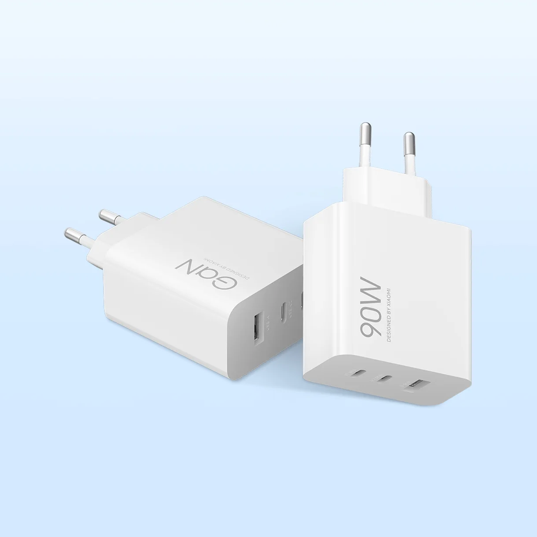 Chargeur Réseau Xiaomi, 90W, 6.1A, 1 x USB-A - 2 x USB-C, Blanc BHR087MEU