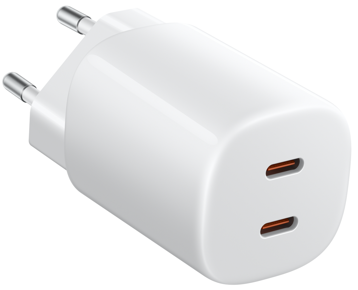 Chargeur secteur Xiaomi Nano Turbo, 45W, 3A, 2 x USB-C, Blanc BHR087OEU