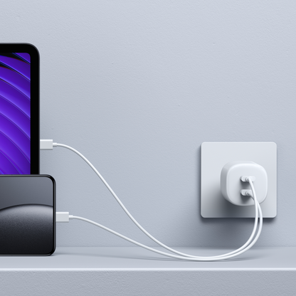 Chargeur secteur Xiaomi Nano Turbo, 45W, 3A, 2 x USB-C, Blanc BHR087OEU