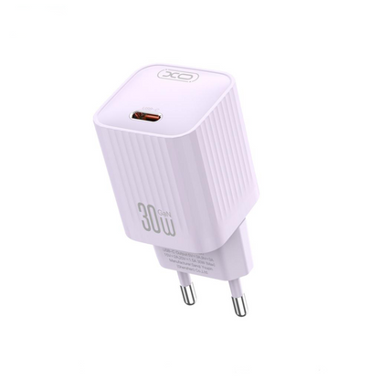 Chargeur Secteur XO Design L148, 30W, 3A, 1 x USB-C, Violet