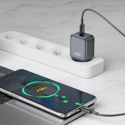 Netzladegerät XO Design L155, 30W, 3A, 1 x USB-C, Schwarz