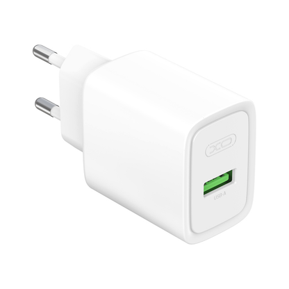 XO Design CE50 Netzladegerät, 18 W, 3 A, 1 x USB-A, Weiß
