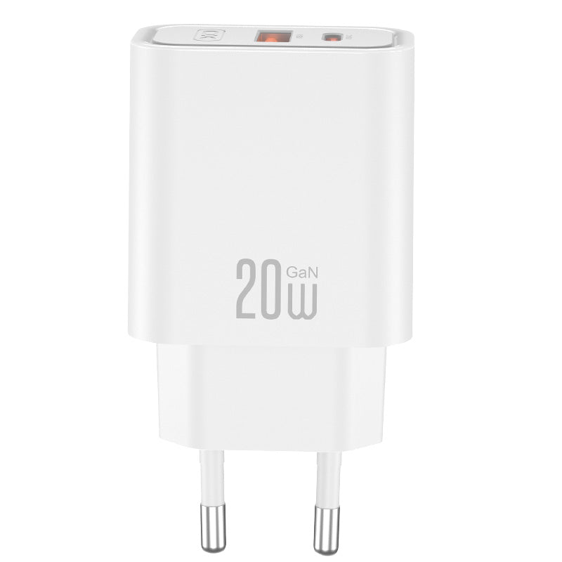 Netzteil XO Design CE40, 20W, 3A, 1 x USB-A - 1 x USB-C, Weiß