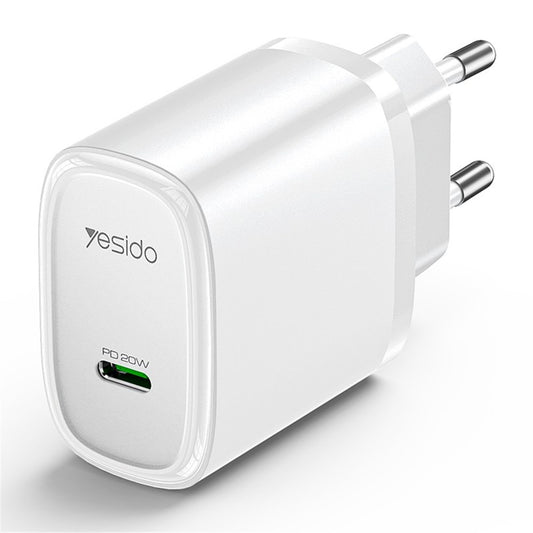 Yesido YC57 Network Charger, 20W, 3A, 1 x USB-C, White