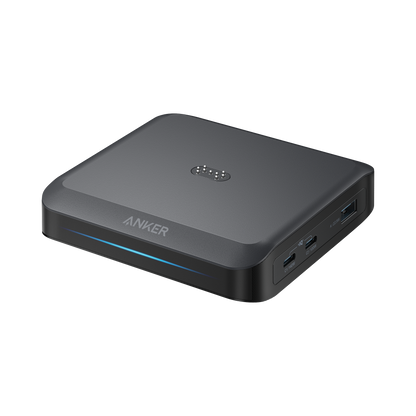 Chargeur Station Anker pour batterie externe Prime, 150W, 5A, 1 x Pogo Pin - 1 x USB-A - 2 x USB-C, Noir A1903G11
