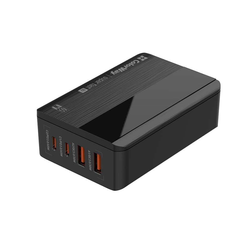Chargeur Station ColorWay Display, 65W, 3.25A, 2 x USB-A - 2 x USB-C, Noir