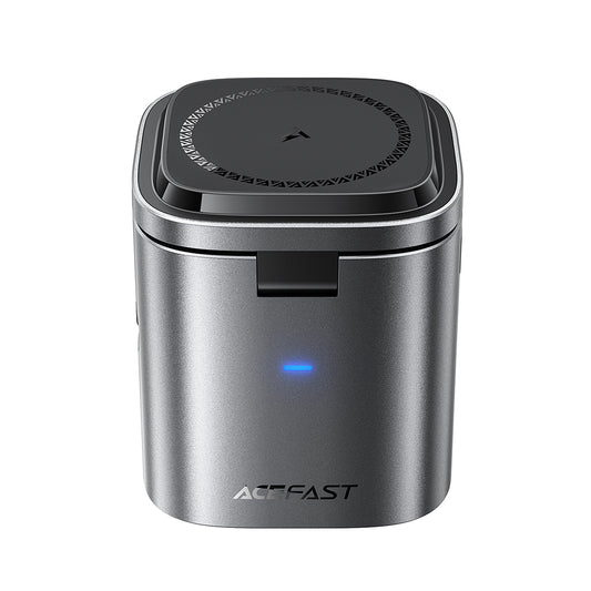 Chargeur Station avec Câble USB-C Acefast Z9 QI 6en1, 80W, 1 x USB-C - 1 x USB-A, Noir