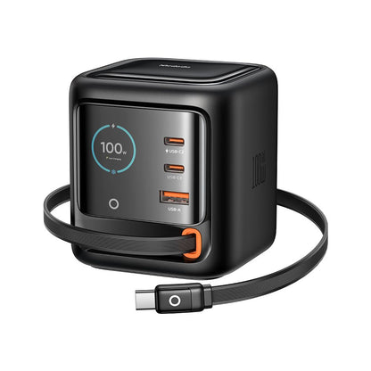 Ladestation mit USB-C-Kabel Mcdodo FreeGo CH-1391 Display, 100W, 5A, 1 x USB-A - 2 x USB-C, Schwarz