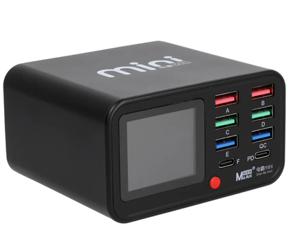 Chargeur Station MaAnt Dianba Mini, 75W, 2 x USB-C - 6 x USB-A, Noir
