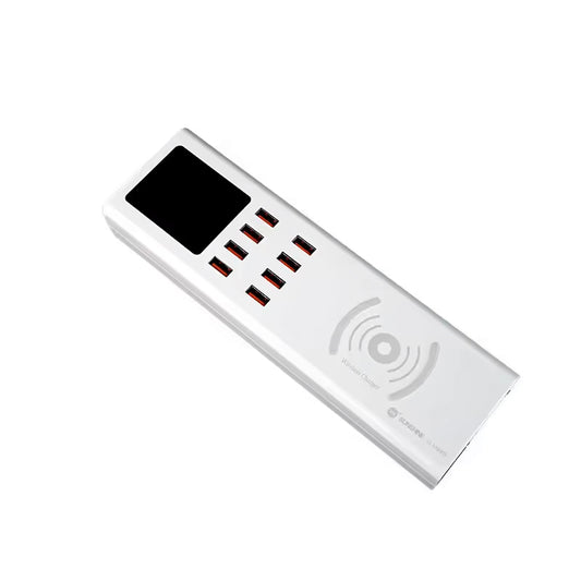 Sunshine SS-309WD QI Charging Station, 40W, 2.4A, 8 x USB-A, White