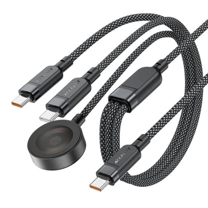 Acefast 4in1 Wireless-Ladegerät für Apple Watch Series, USB-C, Schwarz