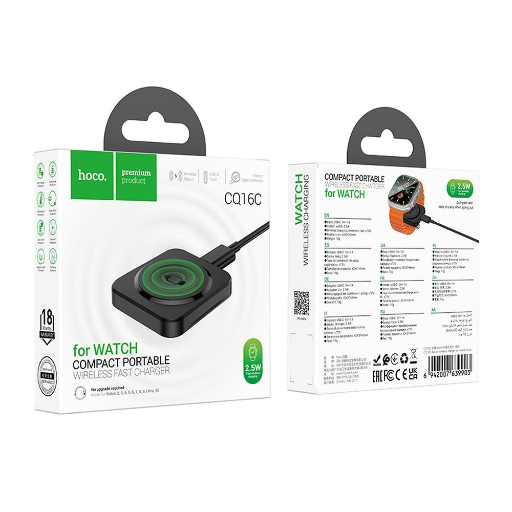 Wireless-Ladegerät HOCO CQ16C für Apple Watch Series
