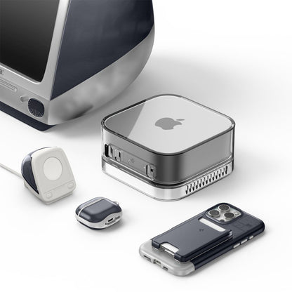 Spigen C1 Classic Halterung für Apple Watch Series Wireless-Ladegerät, Grau