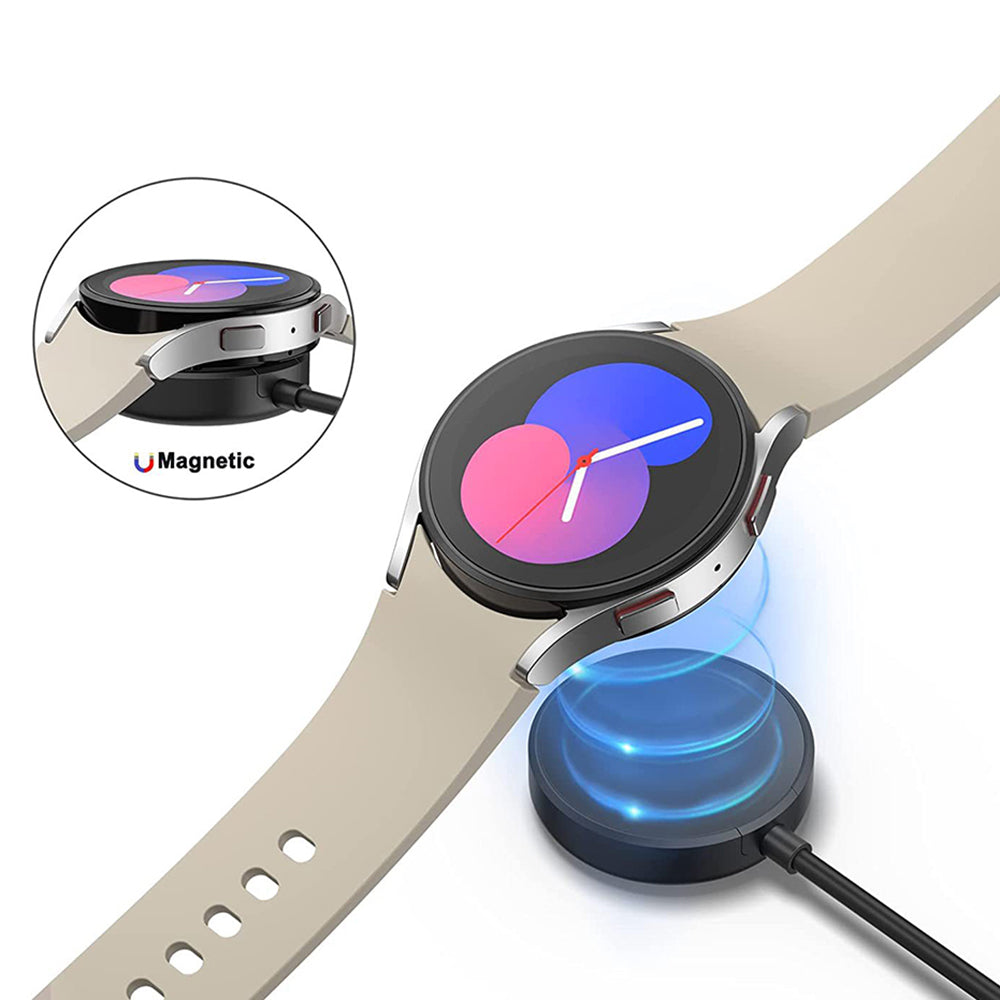 Chargeur sans fil Techsuit TSC11 pour Samsung Galaxy Watch Series, USB-A, Noir