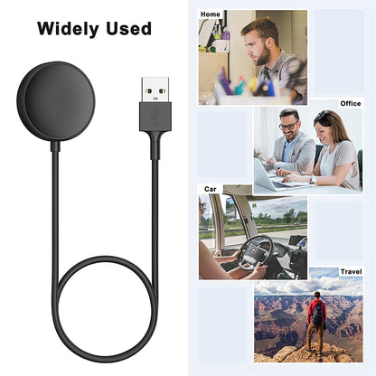 Chargeur sans fil Techsuit TSC12 pour Samsung Galaxy Watch Series, USB-A, Noir