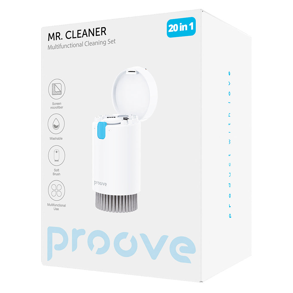 Instrument de nettoyage Proove Mr.Cleaner, 20en1, Blanc