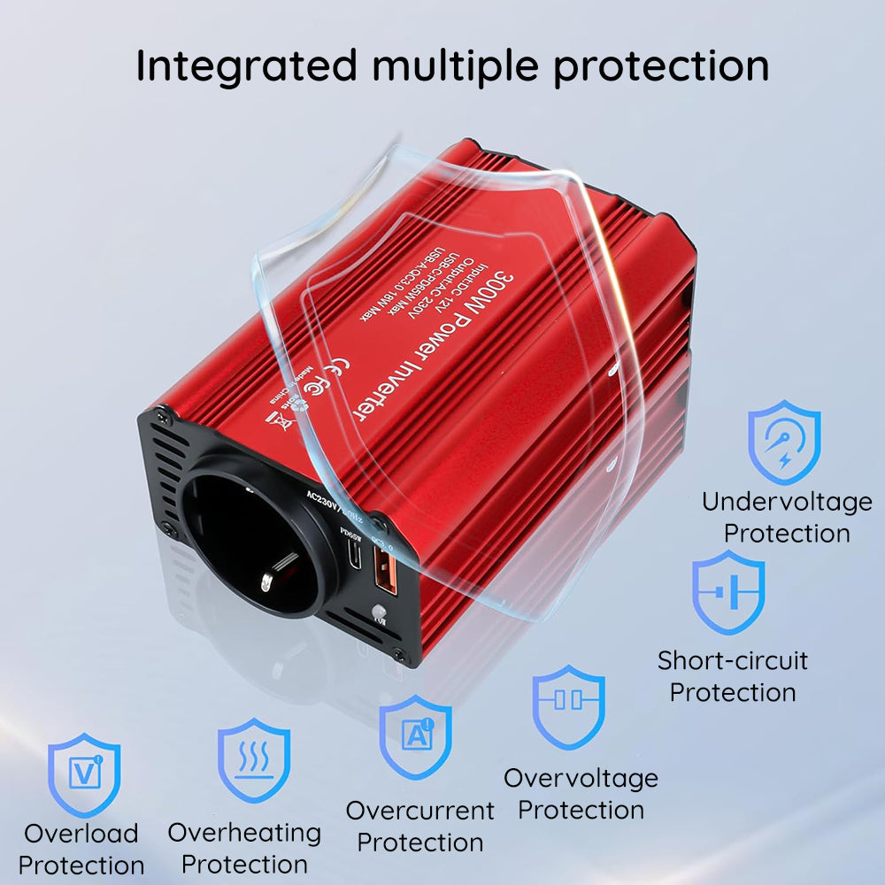 Convertisseur Électrique Auto Techsuit FlexiCarVolt, 300W