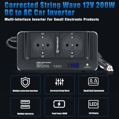 Invertor Electric Auto Techsuit PowerDriveX, 200W