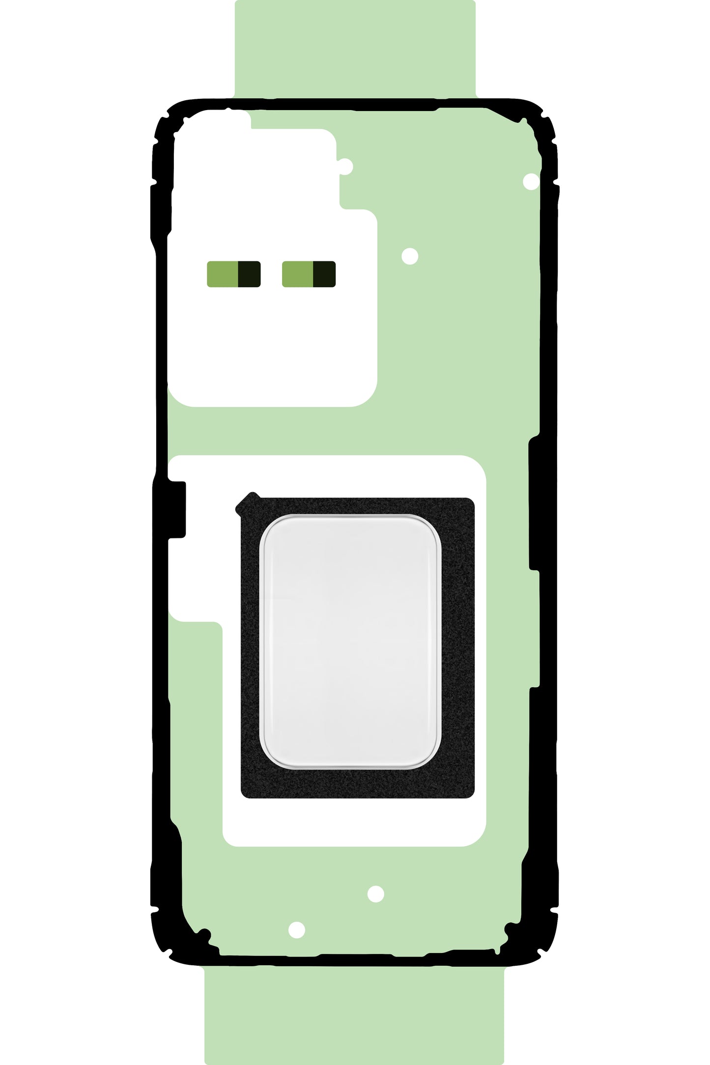 Klebeset für Akkudeckel Samsung Galaxy S20 Ultra G988, Service Pack GH82-22280A