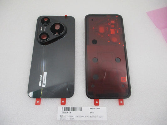 Kit de cache de batterie Huawei Pura 90s Pro Max Graphite Black Service Pack et outils de réparation dédiés