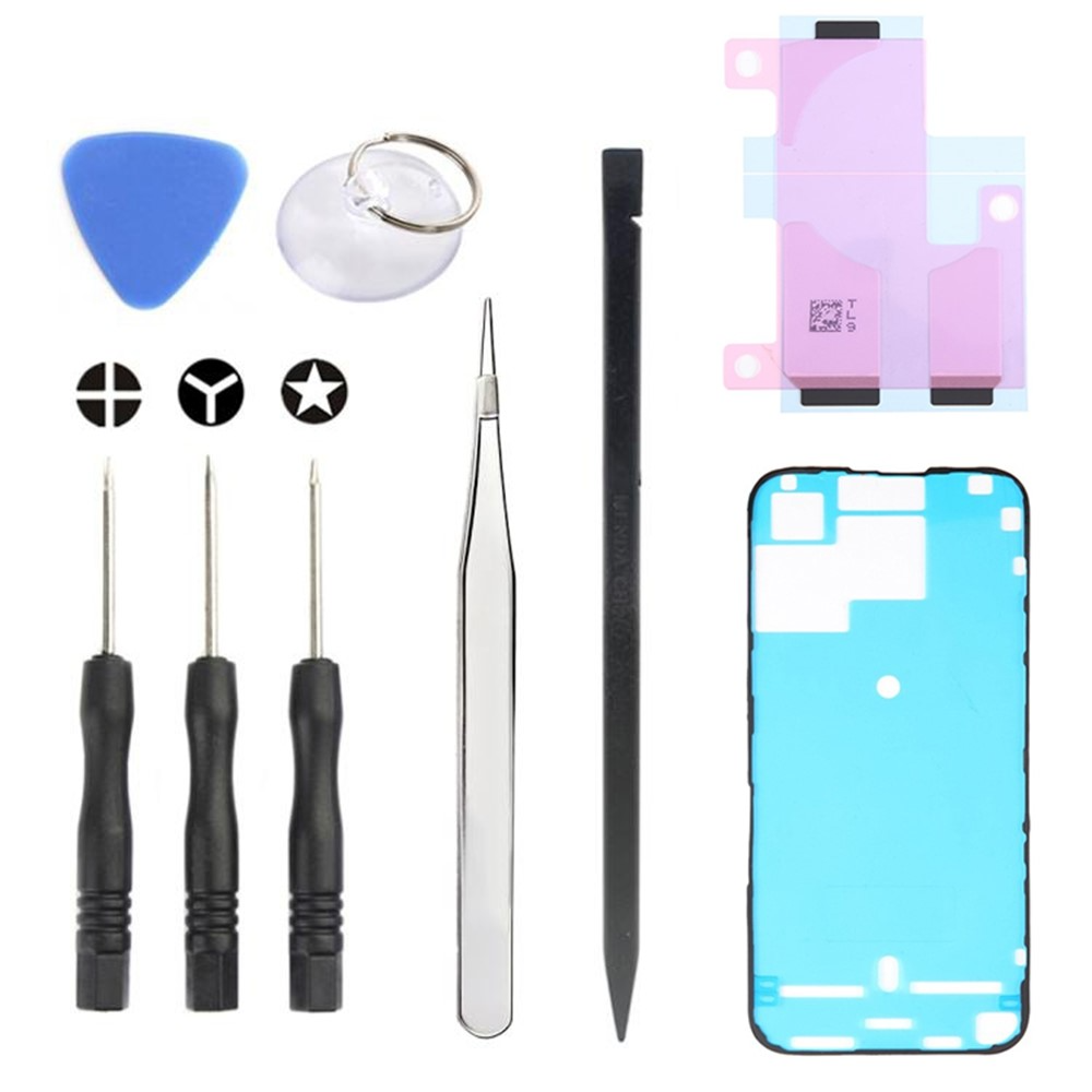 Kit de réparation Jiafa JF-8162 pour remplacement de batterie Apple iPhone 15 Pro Max, 9 en 1