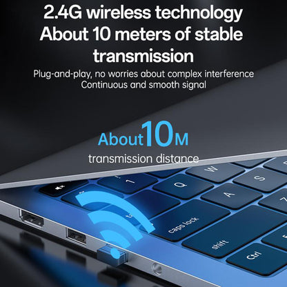 Kit Clavier et Souris Sans Fil Yesido KB43, Noir