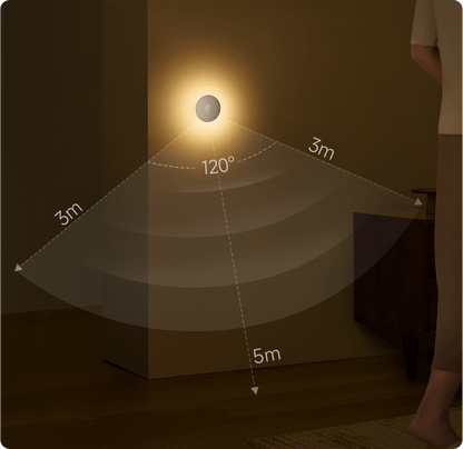 Lampe LED Veille Xiaomi Light 3, 2700K, Capteur, Blanche BHR8978GL