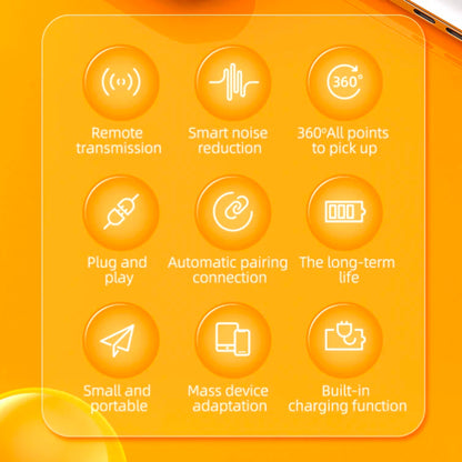 Techsuit Lavalier LW4, USB-C, 2 Stück Set, Schwarz