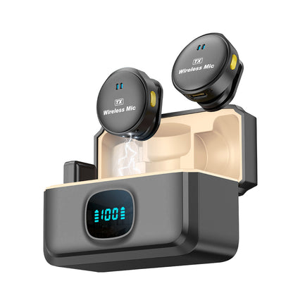 Lavalier Techsuit LW5, USB-C, Set 2 pièces, Noir