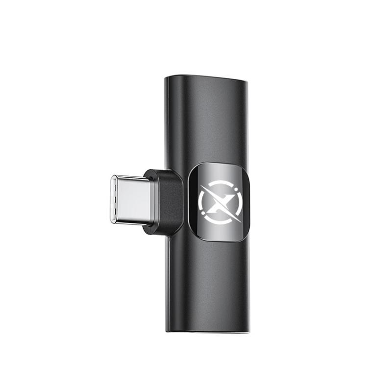Lavaliermikrofon XO Design MC14 Dual, USB-C / Lightning, 2er-Set, Schwarz